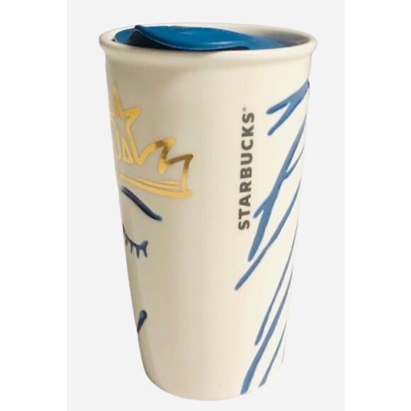 Starbucks 2016 Crowned Siren Anniversary Collection Swarovski Crystal Lips Kitch - Picture 2 of 10